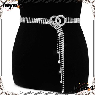 Thắt lưng tua rua đính đá lấp lánh layor1 cho nữ