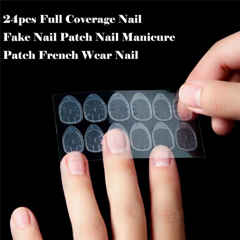 5 tờ 120 cái keo dán hai mặt keo dán băng dính keo dán móng tay cho kiểu dáng giả móng tay giả mẹo nghệ thuật làm móng acrylic