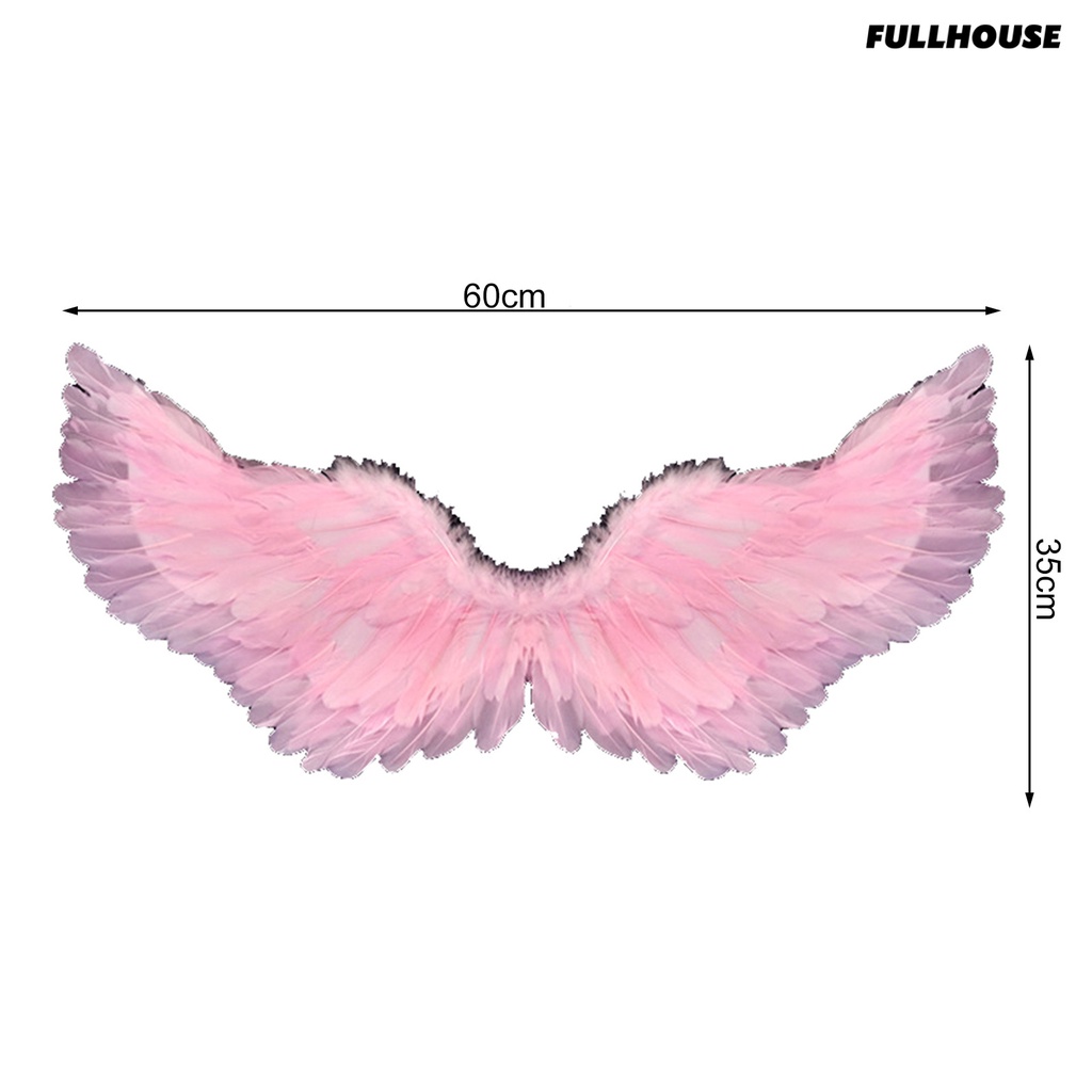 ☃Đôi cánh lông vũ thiên thần với dây thun màu sáng trang phục nhẹ nhàng cánh cosplay đạo cụ chụp ảnh