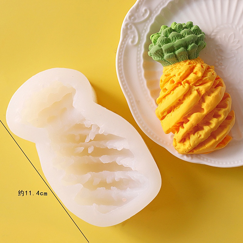 Dâu anh đào dứa nho mô phỏng trái cây khuôn silicone cho trang trí vành sô cô la dụng cụ làm bánh