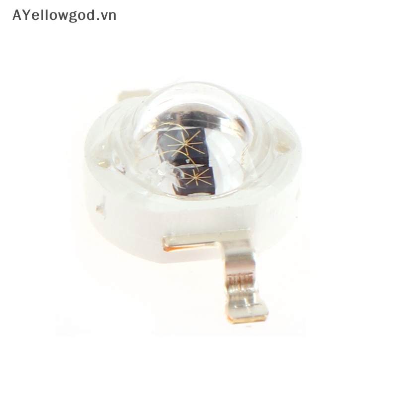 Ayellowgod 3w uv tím led bóng đèn cực tím chip đèn 365nm 375nm 380nm 385nm 395nm 400nm 405nm 410nm 420nm 3w high power light vn