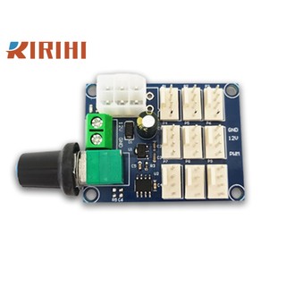 RIRIHI Pc case fan multi-channel fan governor bộ điều khiển điều chỉnh tốc độ pwm 12v hỗ trợ tối đa 9-channel pwm fan control