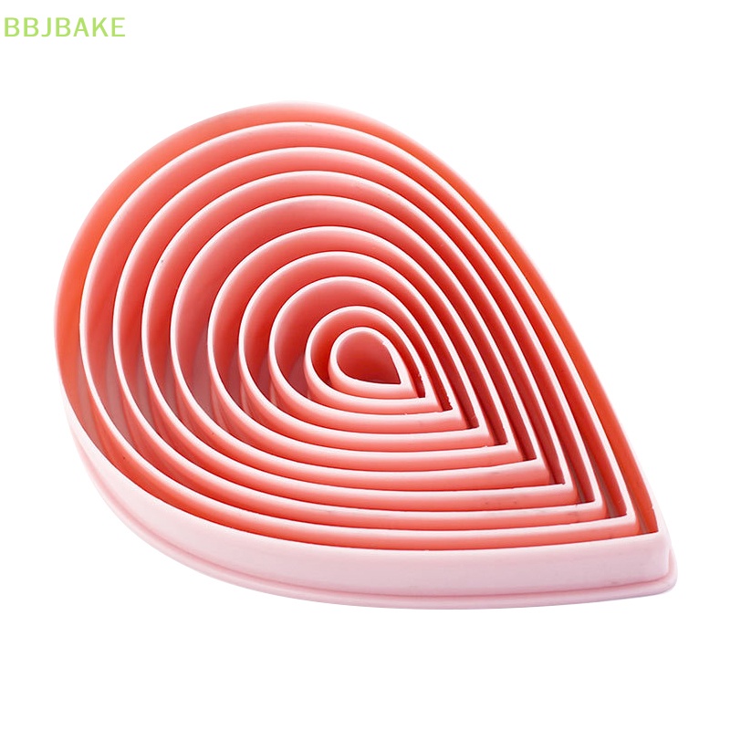 10 cái bộ cắt bánh quy giọt nước mới 1,5-9,6cm hình dạng giọt nước bánh ngọt khuôn nướng polymer máy cắt đất sét khuôn cắt trái cây kcb