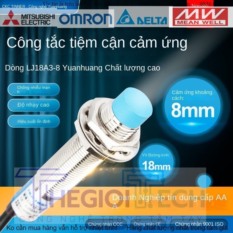 Công Tắc Cảm biến Tiệm Cận LJ18A3-8-Z/BX LJ18A3-8-Z/AX LJ18A3-8-Z/BY LJ18A3-8-Z/AY LJ18A3-8-Z/EX LJ18A3-8-Z/DX - YH18A3-8-Z/AX