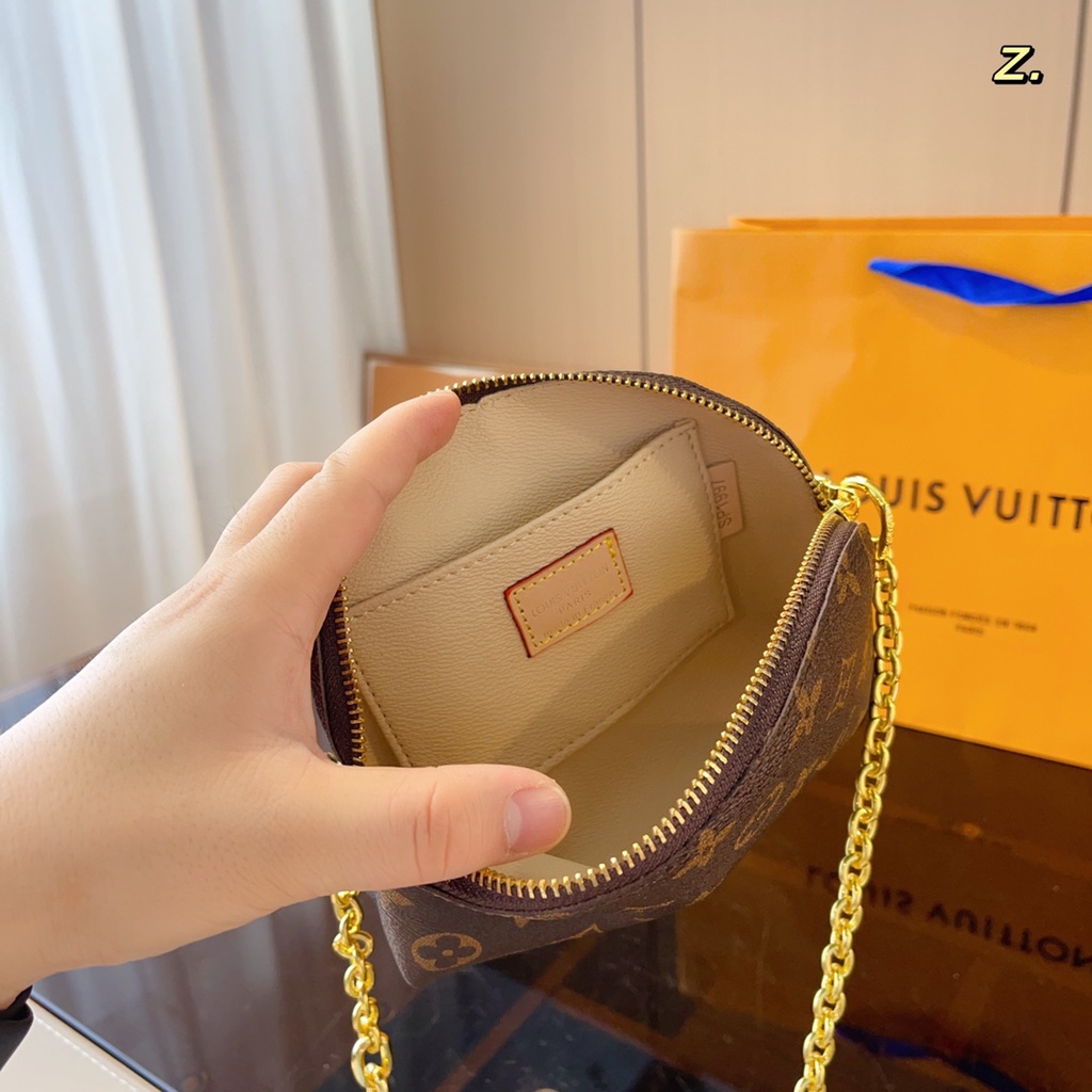 L-mini shell coin purse túi đeo vai nữ túi đeo chéo