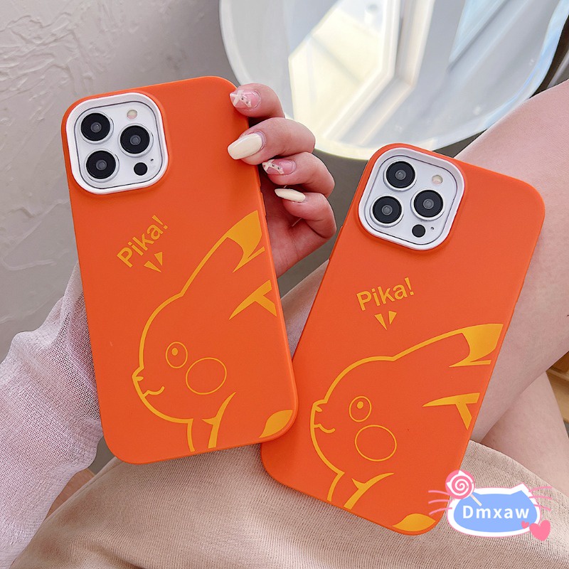 Ốp điện thoại thời trang pikachu 3 trong 1 dành cho iphone 14 pro max 14 plus 13 12 11 pro max 12 13 mini x xr xs max 8 7 6 6s plus se 2020 Ốp điện thoại chống sốc hoạt hình dễ thương