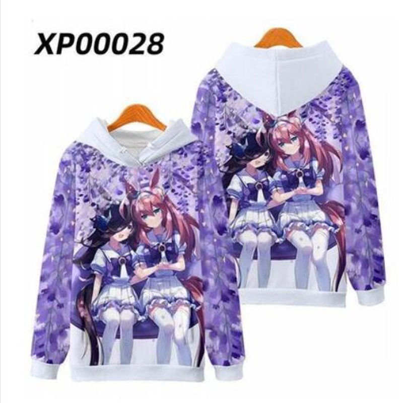 Umamusume pretty derby cosplay costume tuần đặc biệt tokai teio grass wonder silence suzuka unisex 3d hoodie zipper áo khoác có mũ trùm đầu