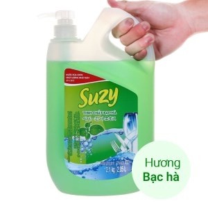 Nước rửa chén bát Suzy Nhật Bản 2,1L (Bạc Hà, Quế, Muối Biển)