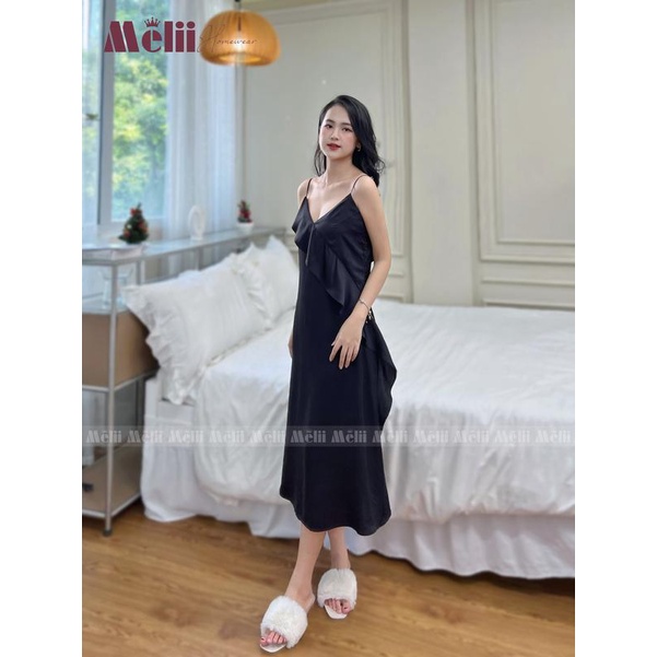 Váy lụa 2 dây hoa hậu , tiểu thư cho các nàng