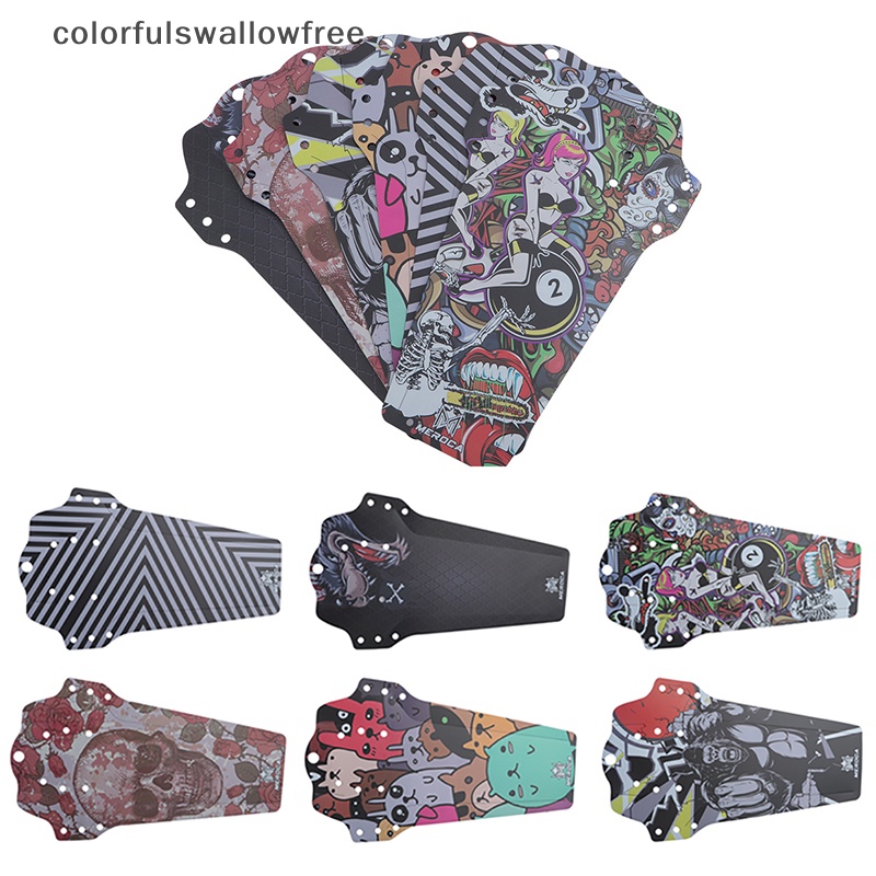 Colorfulswallowfree new fibre carbon xe đạp chắn bùn chắn bùn bánh trước / sau xe đạp phổ thông abc