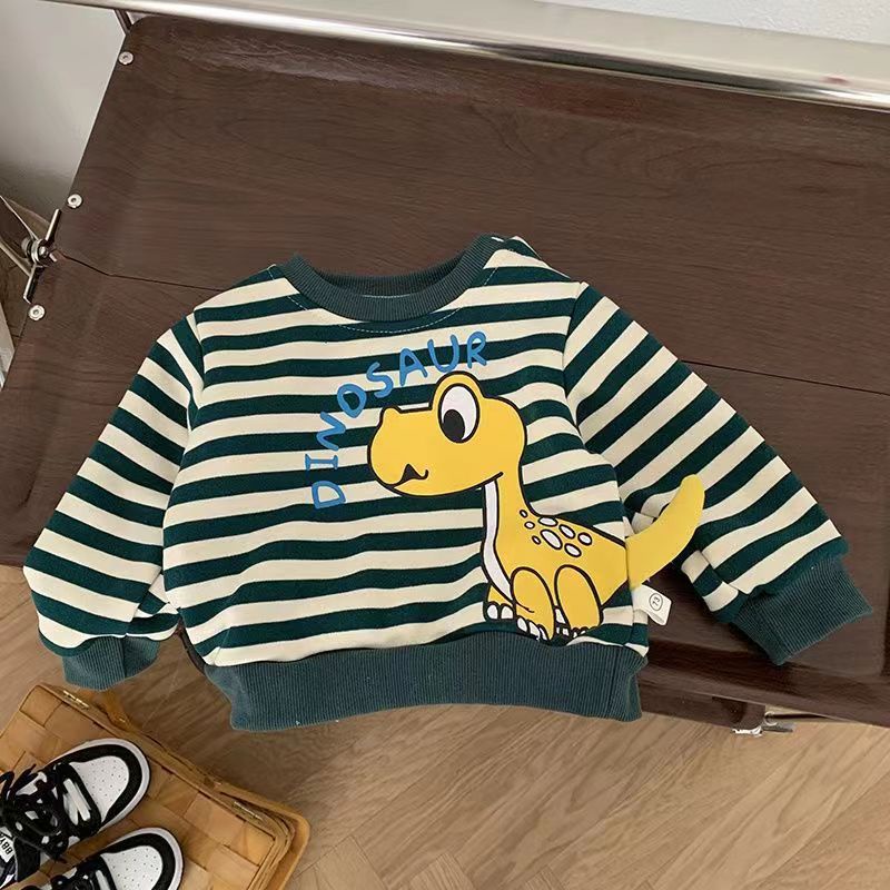 90-140cm Họa Tiết Tuyệt Vời Phiên Bản Hàn Quốc Thu Đông Mới Bé Trai Bé Gái Áo Thời Trang Trẻ Em Bé Dài Tay Áo Chui Đầu Đẹp Trai