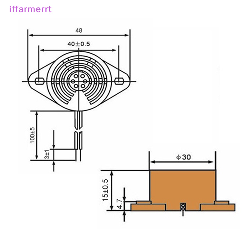 Iffarmerrt piezo buzzer điện tử tiếng bíp chuông báo động 3v - 24v buzzer electroic vn