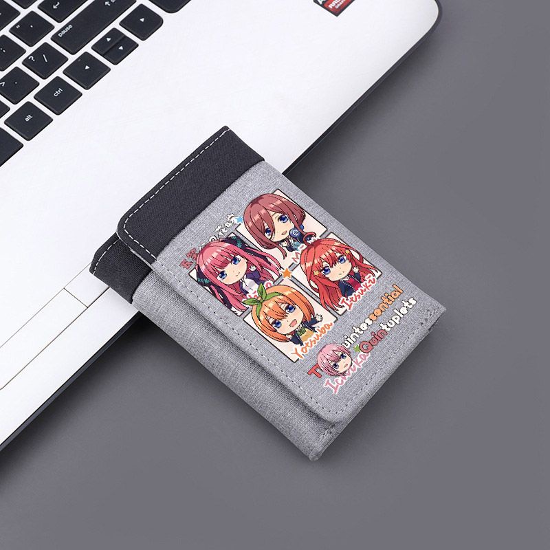 The Quintessential Quintuplets Anime Peripheral Short Wallet Bride Nakano Sanjou Portable Card Case Student Wallet