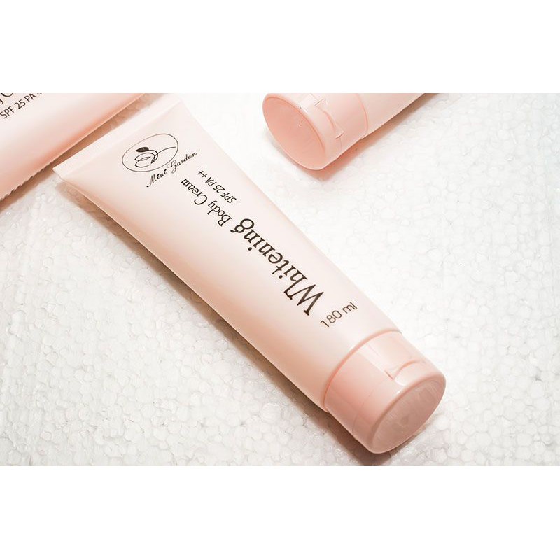 Kem Whitening Body Men Bia Cream SPF 25 PA +++, Chiết xuất từ men bia nuôi dưỡng làn da mịn màng, thấm ngay sau 3