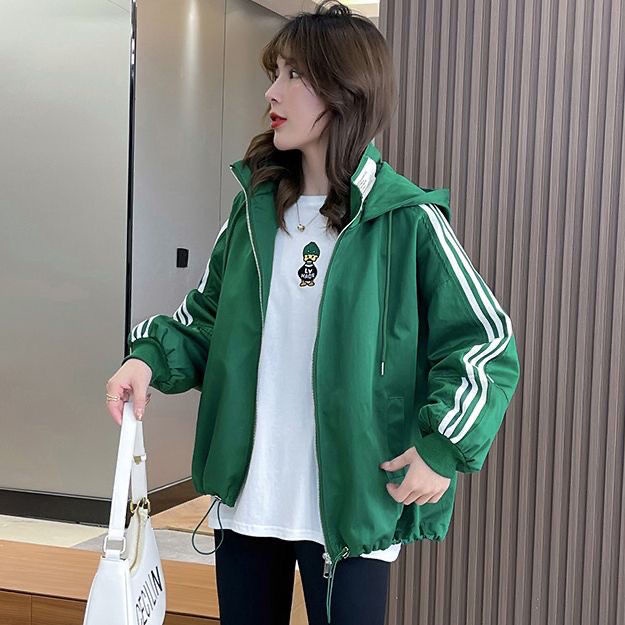 Áo Khoác Bóng Chày Có Mũ Trùm Thời Trang Mùa Thu Giản Dị