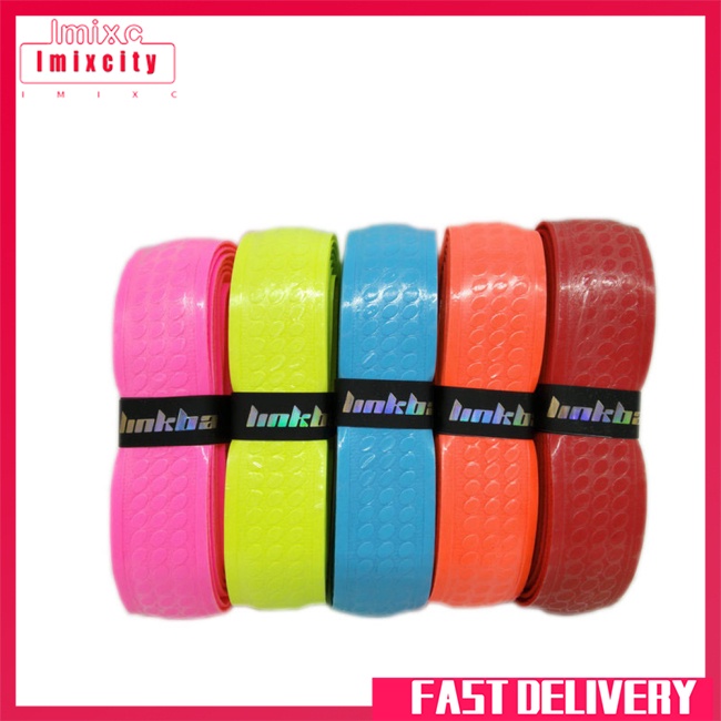 Imixcity tennis racket badminton grip tape overgrips anti-slip multicolor handle grip protection tape for fishing rod
