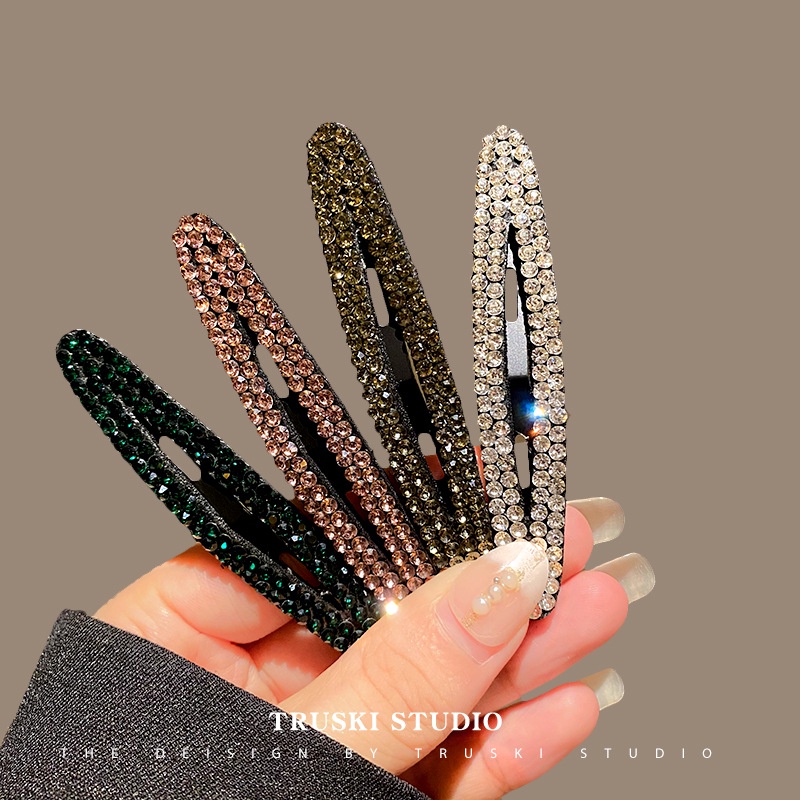 Kẹp Tóc bb Đính Đá Dễ Thương Phong Cách Hàn Quốc Thời Trang Cho Nữ