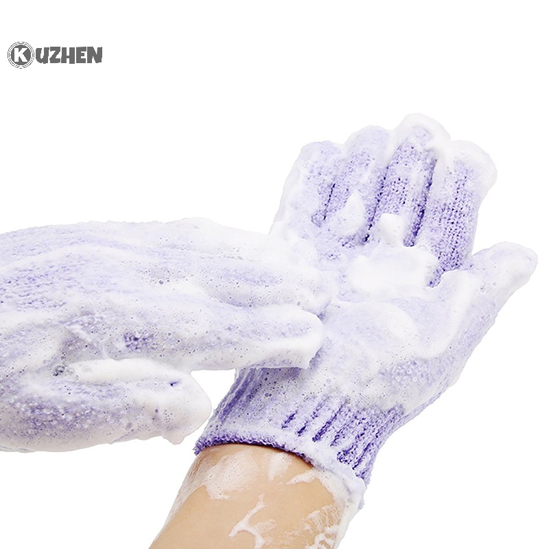 Găng tay tắm KUZHEN massage chà rửa cơ thể tẩy da chết spa