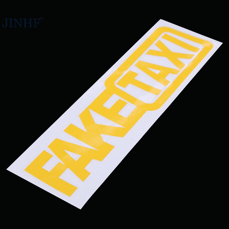 Jinhf universal fake taxi car auto sticker decal biểu tượng tự dính vinyl cho xe hơi nóng