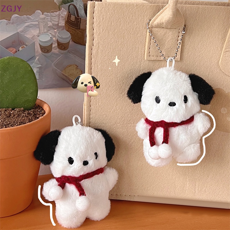 Terokk cartoon dog doll keychain phụ nữ dễ thương sang trọng dog keyring cho bé gái quà tặng sáng tạo car keychain mới