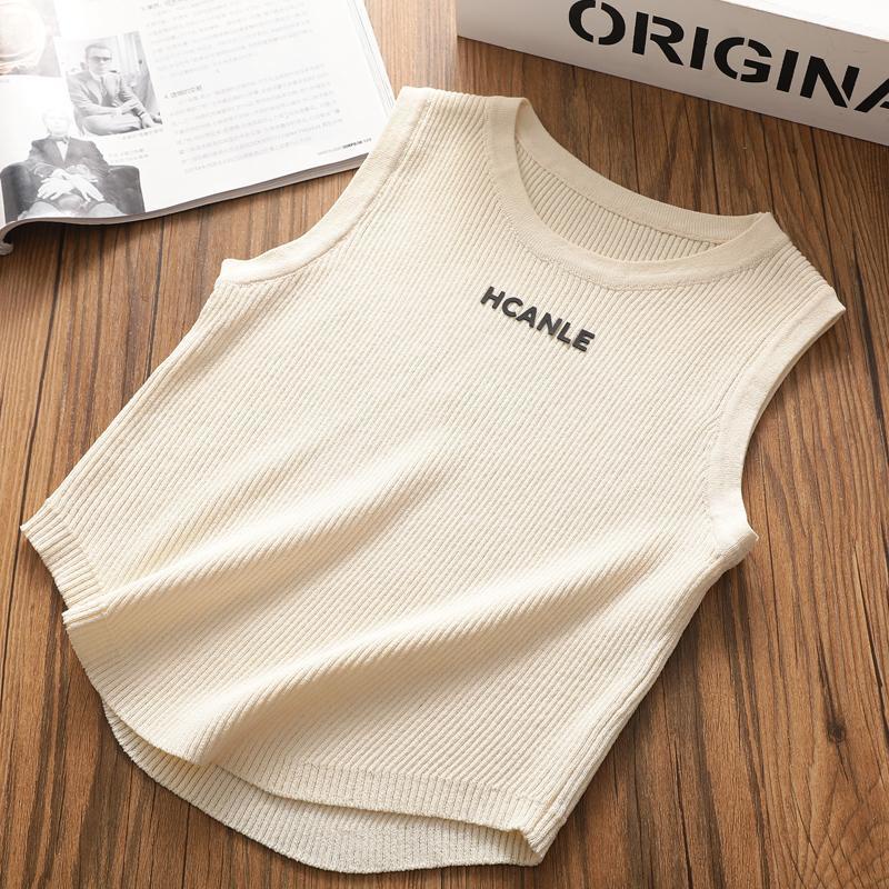 Hàng đã sẵn sàng bán nóng phong cách mới nhật bản hàn quốc  trẻ em phiên bản hàn quốc thời trang mùa hè áo vest nhỏ bé gái mùa hè phong cách mới thoáng khí i-shaped vest