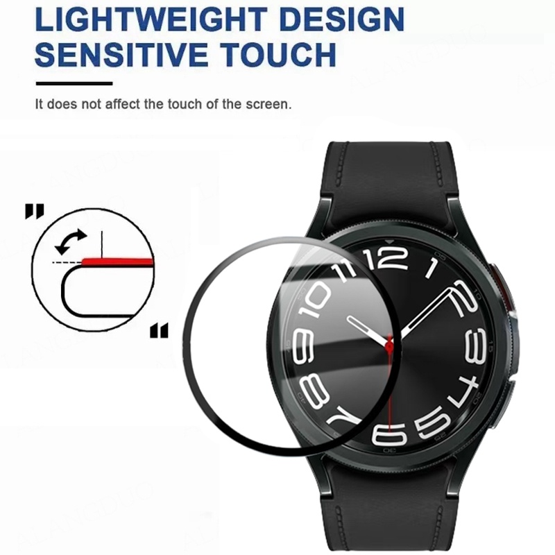 3d pmma bảo vệ phim mềm bảo vệ toàn cạnh bảo vệ màn hình cho samsung galaxy watch 6 classic 43mm 47mm 40mm 44mm