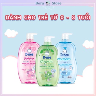 Sữa tắm gội Dnee 380ml, tắm gội toàn thân cho bé Dnee Organic chính hãng