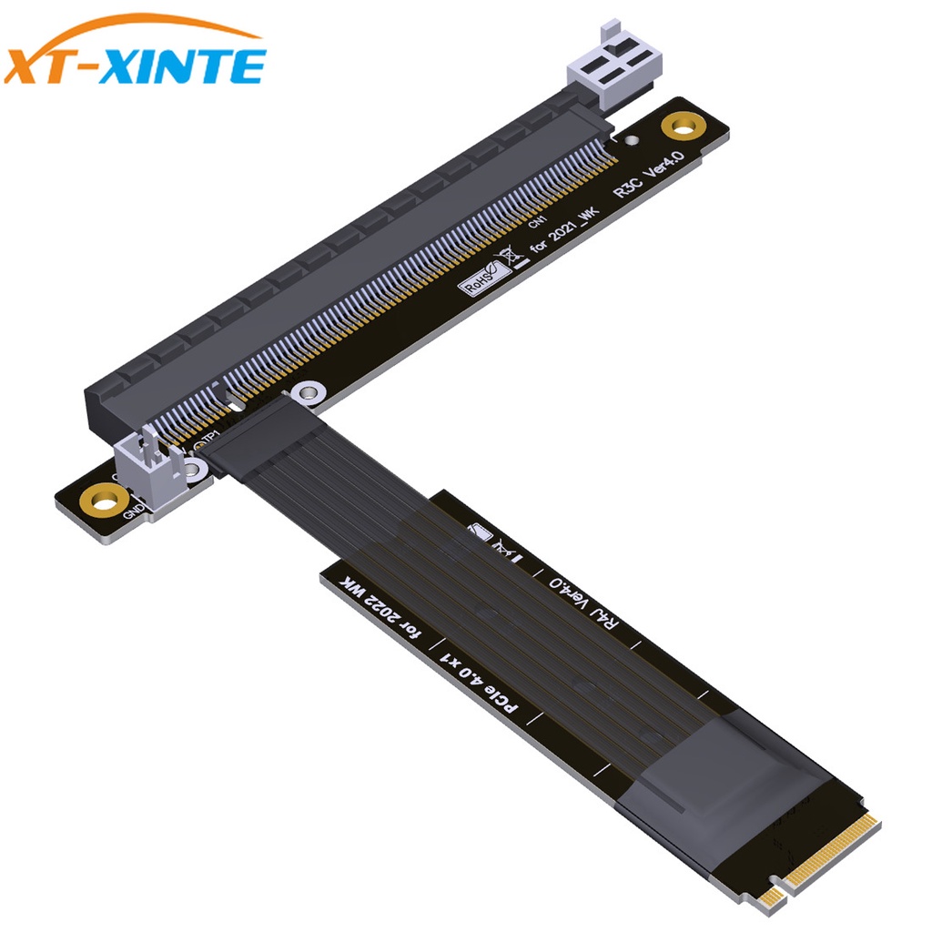 Xt-xinte cho rtx3090 rx6800xt cáp mở rộng video đồ họa pcie 4.0 x16 16g / bps đến m.2 cho cáp nvme riser non-usb gpu / wk cho thẻ a / n