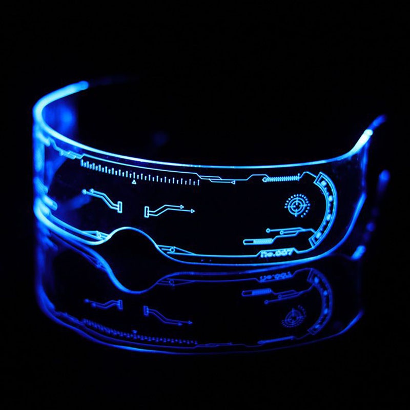 Kính mát VUNC phát sáng LED phong cách công nghệ tương lai độc đáo