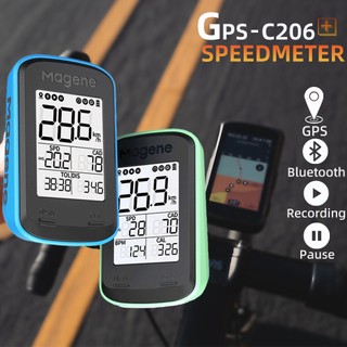 Magene wireless gps cycling speedmeter c206pro waterproof bike computer odometer cycling tracker bluetooth ant + tương thích với cảm biến phù hợp cho ứng dụng garmin strava