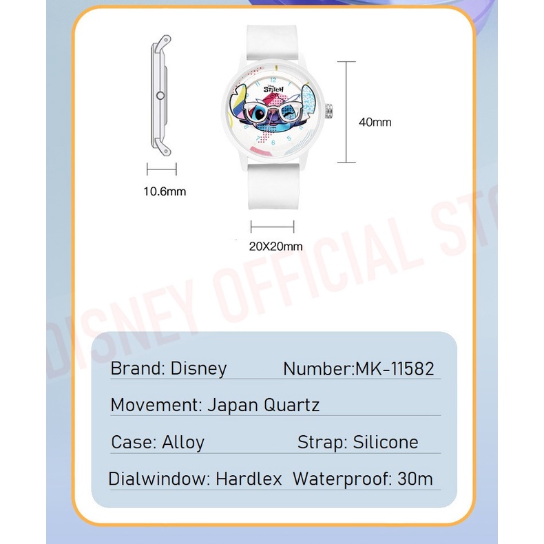 Nhân Vật Lilo Disney Dễ Thương Xinh Xắn &amp; Đồng Hồ Đeo Tay Hoạt Hình 3D Dây Silicone Cho Bé