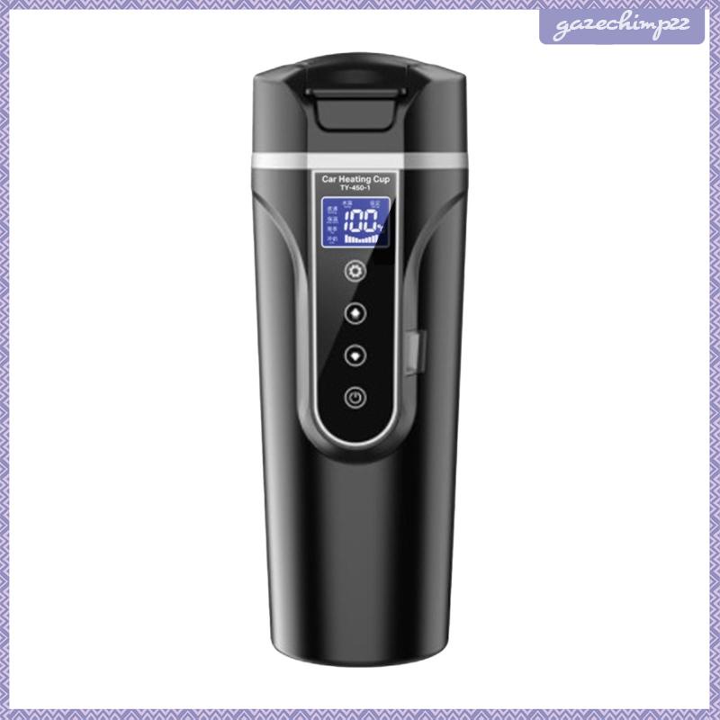 Ấm Đun Nước Màu Đen 12V / 24V 450ml Điều Khiển Cảm Ứng Cho Xe Hơi / Xe Tải