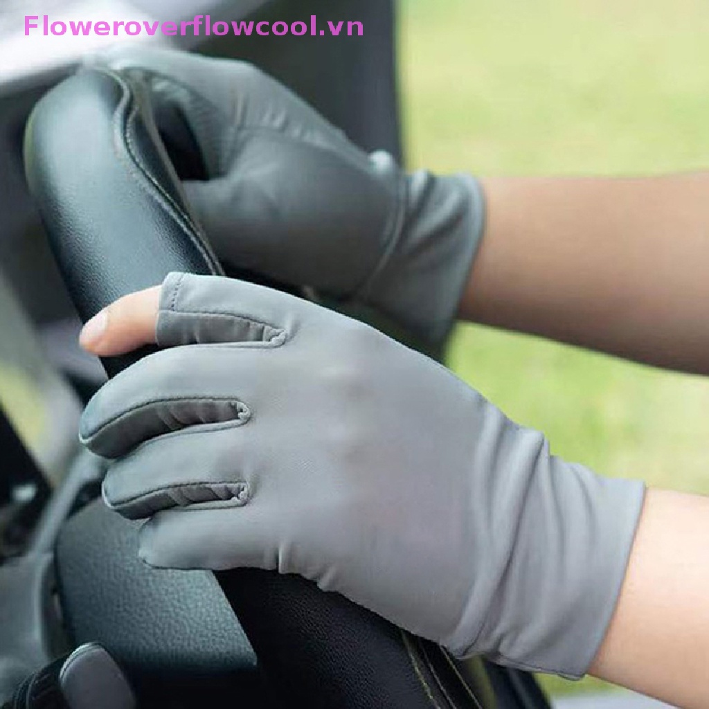 Đôi Găng Tay Lái Xe Thể Thao Chống Trượt Thoáng Khí Có Thể Chạm Màn Hình Cảm Ứng Bảo Vệ Tia Uv