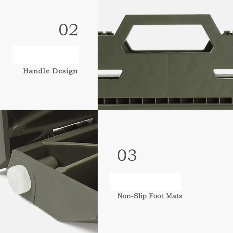 Ghế Xếp Mini Thiết Kế Tay Cầm Chịu Tải Cao Tiện Dụng Khi Đi Câu Cá / Cắm Trại