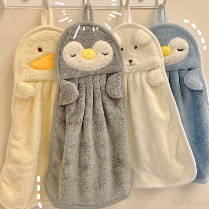 Khăn Lau Tay Mềm Mại Thấm Hút Nước Tốt Thân Thiện Với Làn Da Hình Động Vật Dễ Thương