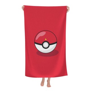 Khăn tắm Pokemon 80x130cm Khăn tắm ngoài trời lớn Unisex Khăn tắm mềm siêu thấm
