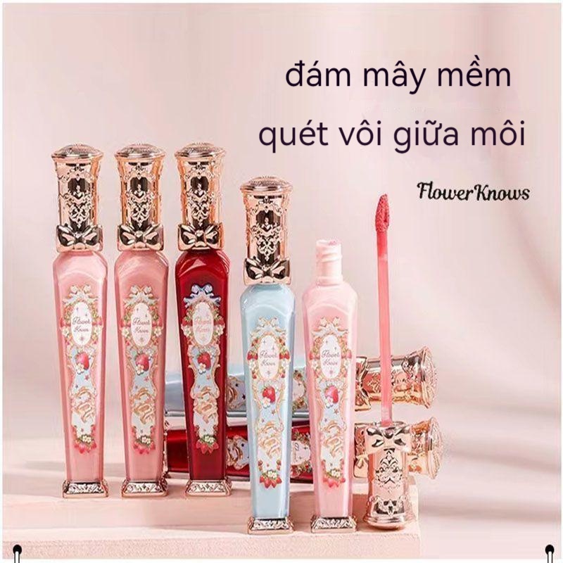 Flower Knows Son Kem Dâu Tây Rococo Mềm Mịn Như Nhung Màu Trà Sữa Nhẹ Nhàng Lâu Trôi Làm Trắng Tập Trung