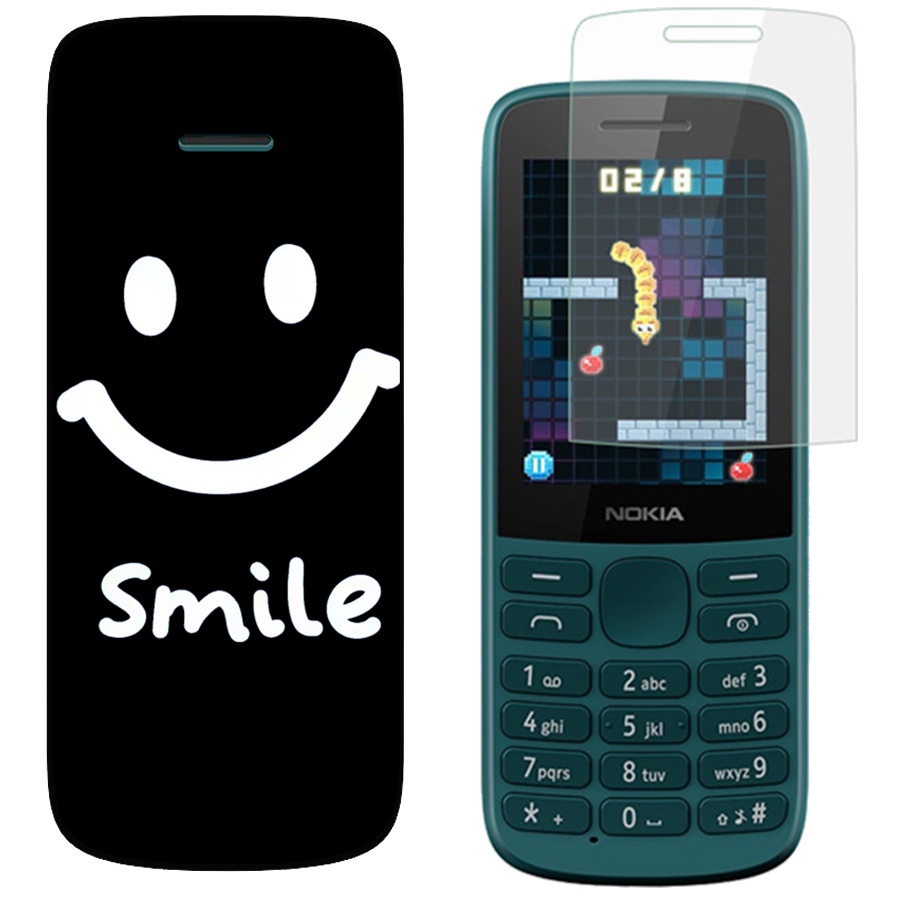 Ốp Điện Thoại TPU Silicone Mềm Họa Tiết Thời Trang Kèm Miếng Dán Màn Hình Nano Chống Cháy Nổ Cho Nokia 215 4G