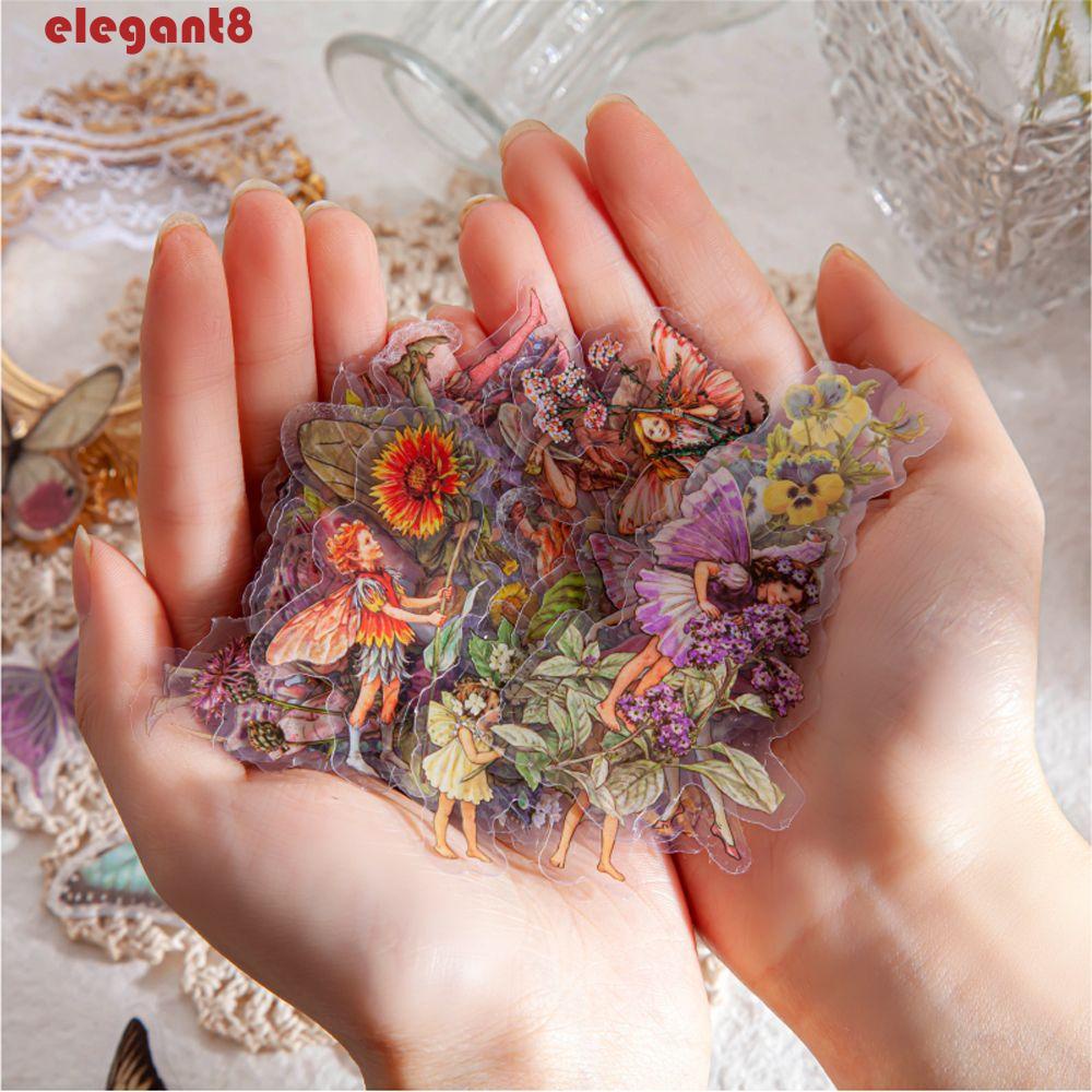 Miếng Dán PET Hình Bướm Cổ Điển Dễ Thương Dùng Trang Trí Sổ Tay DIY