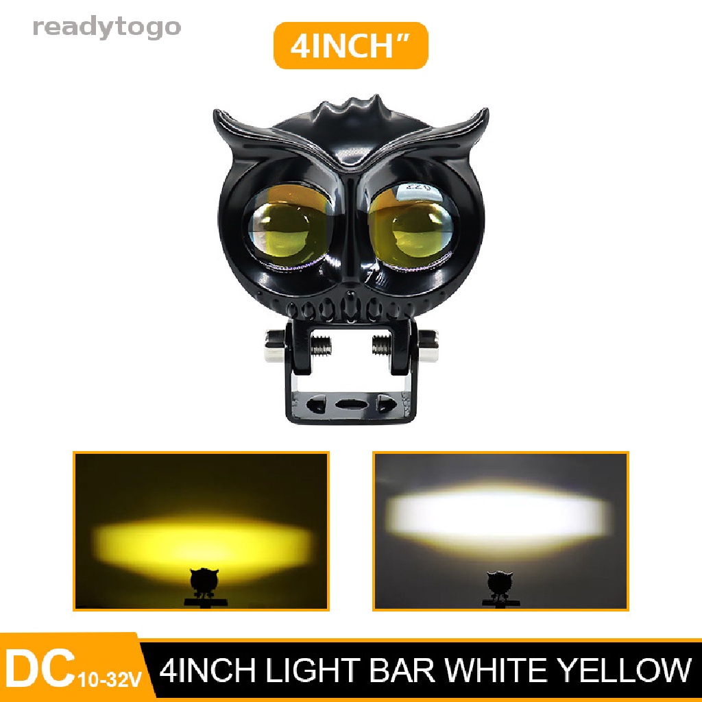 Đèn LED Hai Màu Ánh Sáng Trắng / Vàng Hình Cú Mèo Phụ Trợ Đi Sương Mù