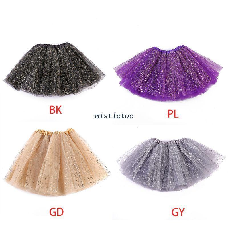 Mis Váy Tutu Múa Ba Lê 3 Lớp Vải Tuyn Lưới Đính Kim Sa Vàng Lấp Lánh Kiểu Công Chúa Cho Bé Gái Sơ Sinh