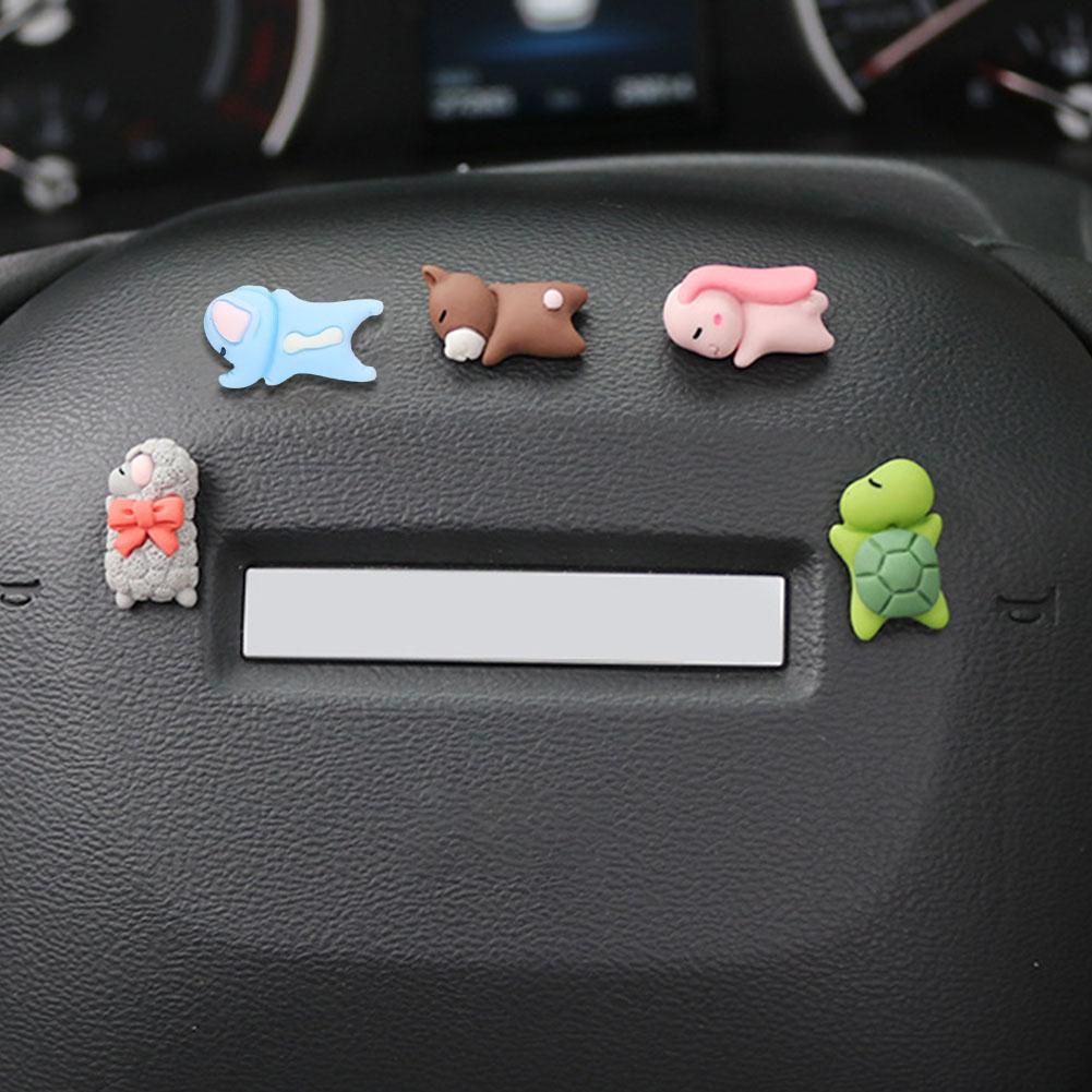 [COD] Đồ Trang Trí Xe Hơi Mini Hình Gấu / Rùa / Voi / Thỏ / Cừu Hoạt Hình C1K7