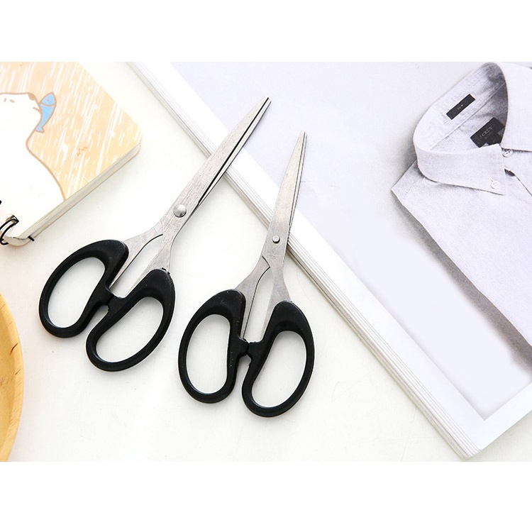 Kéo Cắt Văn Phòng, Kéo Cắt Giấy Lưỡi Thép Không Gỉ Đa Năng Cho Học Sinh Sinh Viên