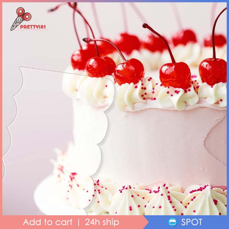 Set 1 / 4 Dụng Cụ Cạo Trang Trí Bánh Kem Bằng Acrylic