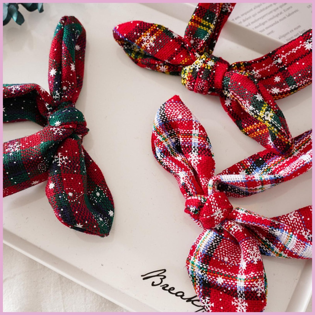 Băng Đô Thắt Nút Co Giãn Phong Cách Giáng Sinh Cho Nữ