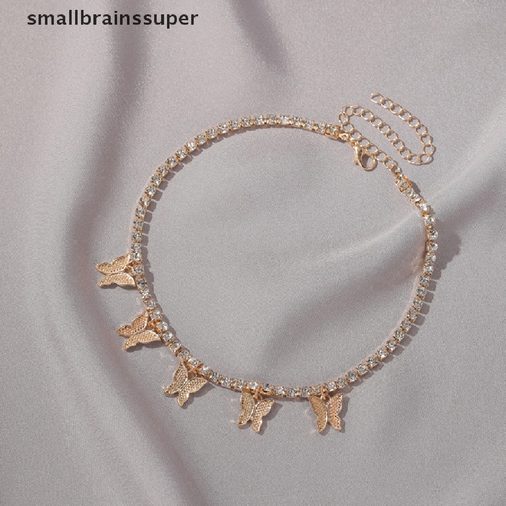 Vòng Cổ Choker Mặt Hình Bướm Đính Đá Thời Trang Cho Nữ