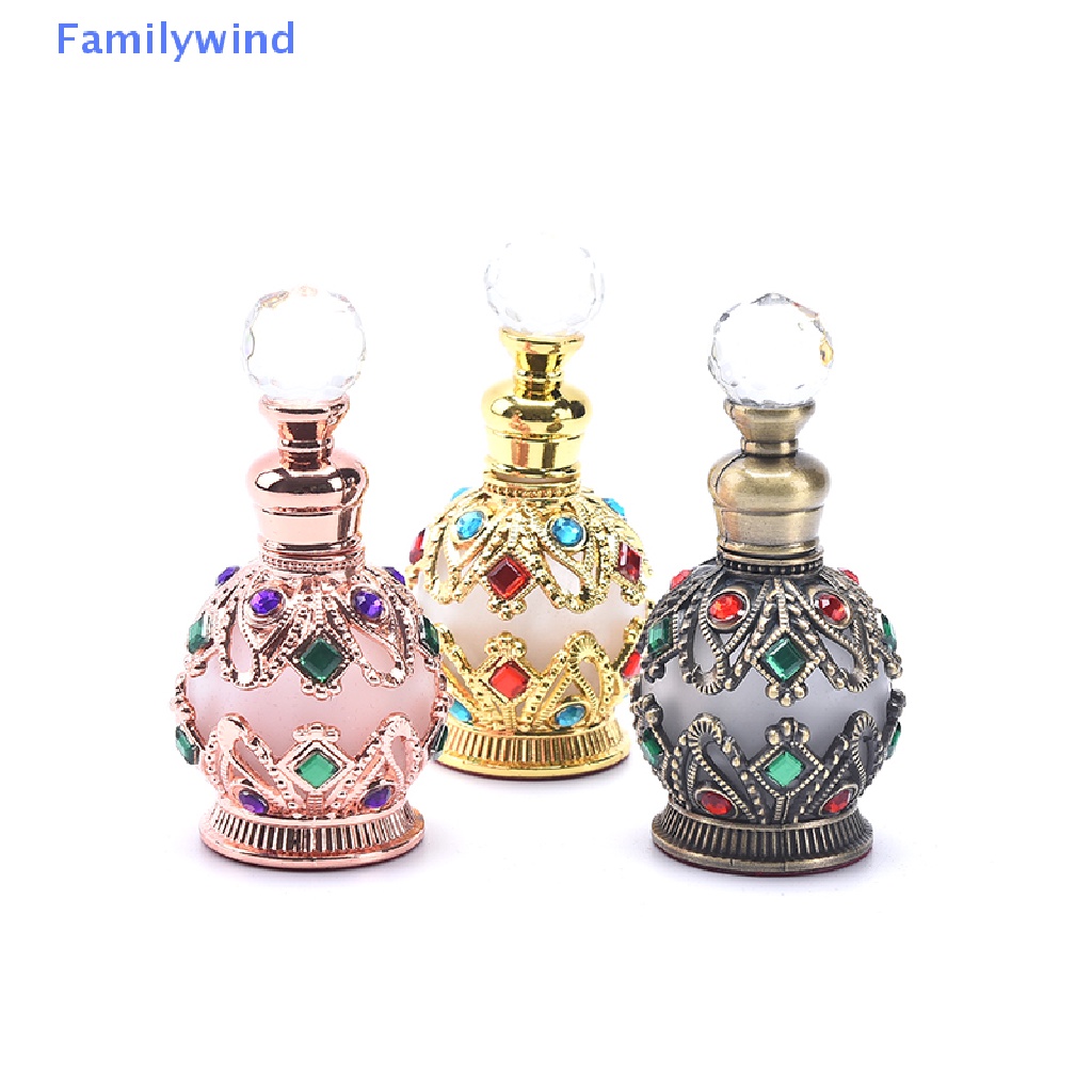 1 Chai Rỗng Bằng Kim Loại Phong Cách Ả Rập Cổ Điển