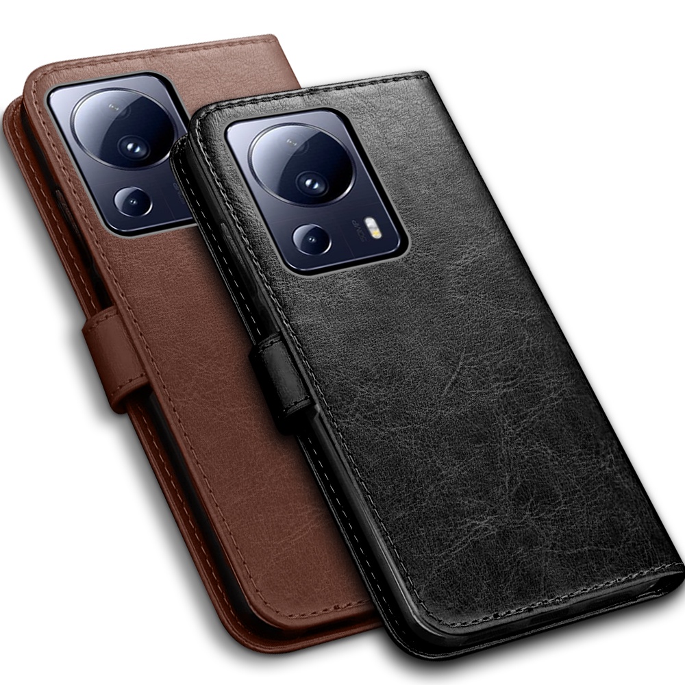 Bao Da Điện Thoại Nắp Lật Sang Trọng Dạng Ví Cho Xiaomi 13 Lite 5G Xiaomy Xaiomi Mi 13Lite Light 5G 6.55 "