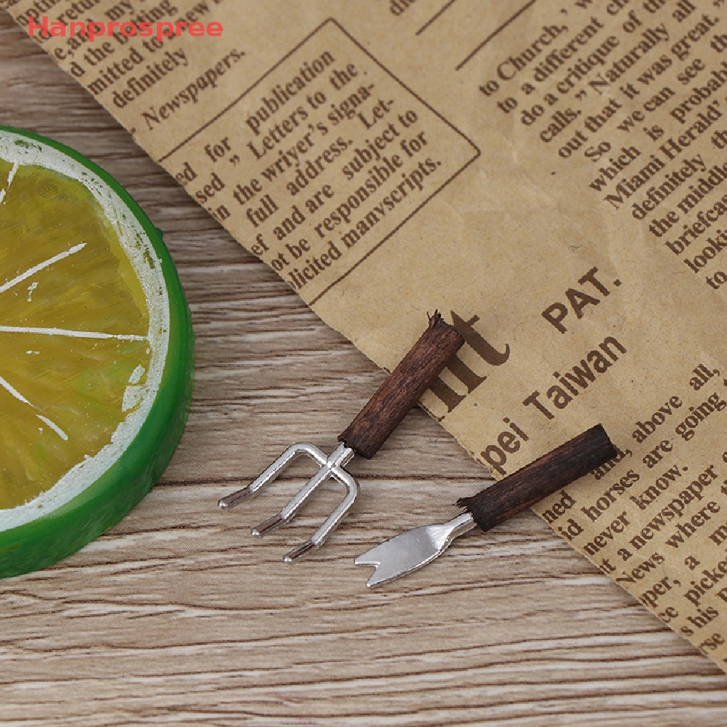 Bộ 3 Dụng Cụ Làm Vườn Mini Tỉ Lệ 1: 12 Trang Trí Nhà Búp Bê