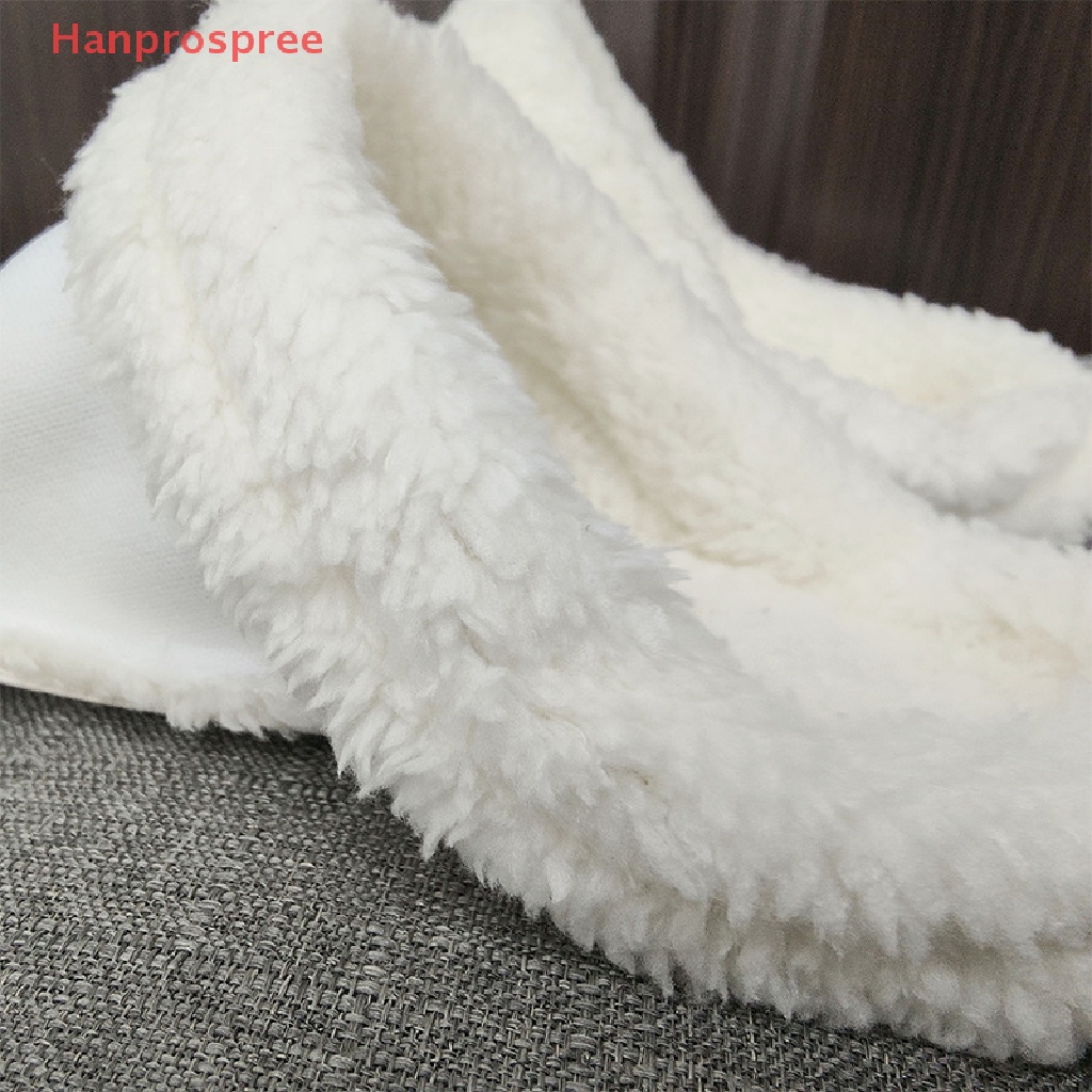 Hanprospree > 1 Cặp Miếng Lót Giày Cotton Lót Lông Giữ Ấm Mùa Đông Có Thể Tháo Rời